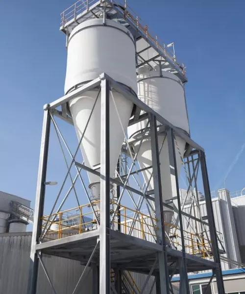 30° Trechterhoek optimaliseert talkpoederflow in silo's